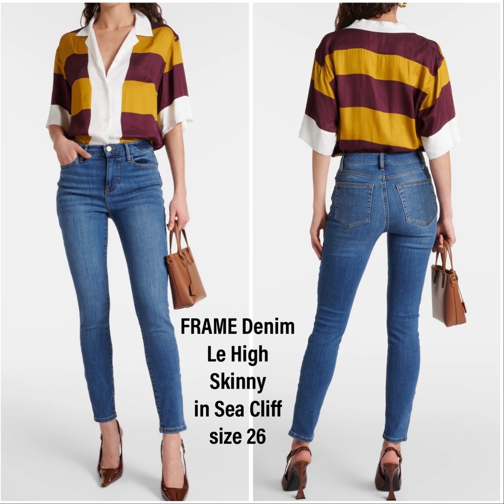 FRAME DenimLe High Skinnyin Sea Cliffsize 26
👖 STYLE: LHSKRS250